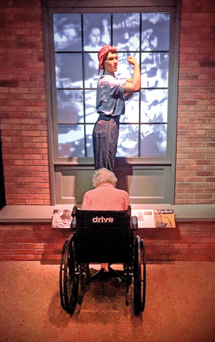 History Center: Rosie the Riveter display