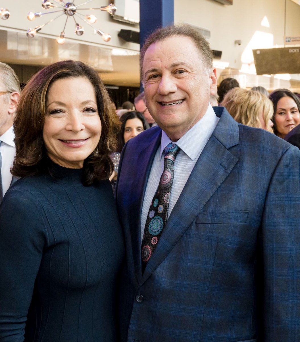UPMC President and Chief Executive Officer Leslie Davis is pictured with her husband Abe Leizerowski.