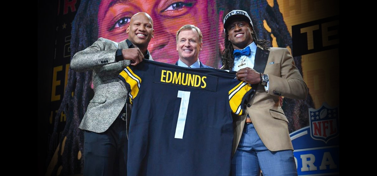 Terrell Edmunds Signed Custom Pittsburgh Steelers Jersey